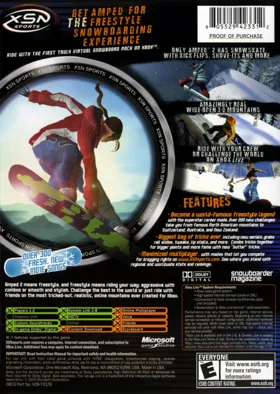 Amped 2 (USA) box cover back